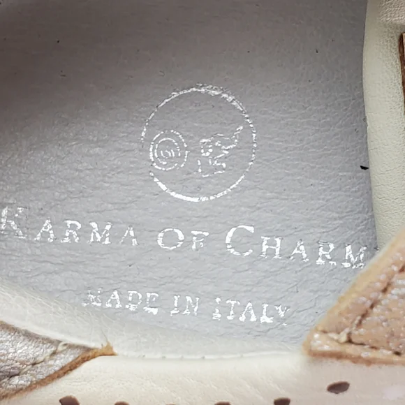 Karma Of Charme Naïf Hand Painted Leather Low Top Women Sneakers Sz 37 / US 6.5 - Picture 9 of 12